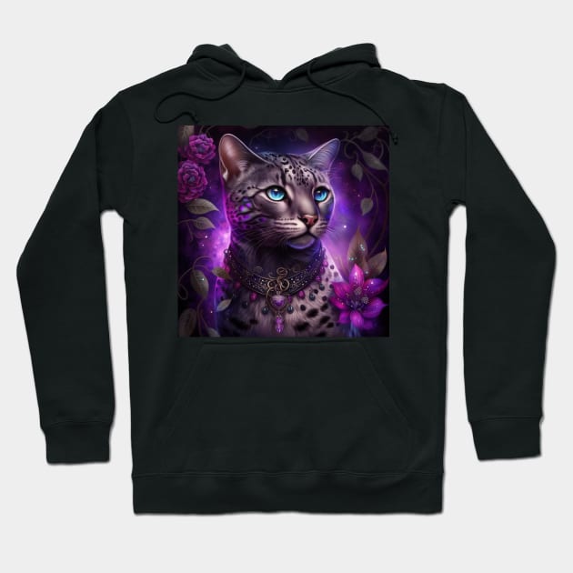 Shimmery Bengal Cat Hoodie by Enchanted Reverie